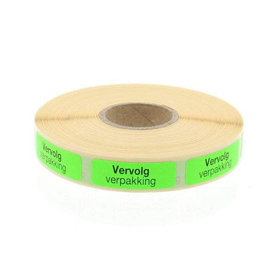 Blockland Strooketiket vervolg verpakking 30 x 10 mm 1000st