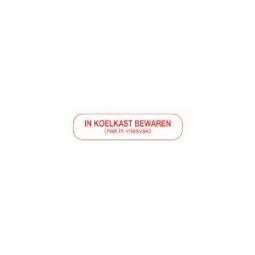 Blockland Strooketiket koelkast bew niet vriesvak 30 x 7 mm 1000st