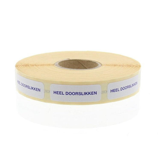 Blockland Strooketiket heel doorslikken 30 x 7 mm 1000st