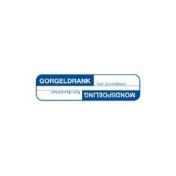 Blockland Strooketiket gorgeldrank/mondwater 44 x 11 mm 750st