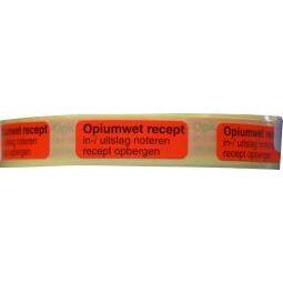 Blockland Strooketiket opiumwet recept 30 x 10 mm 1000st