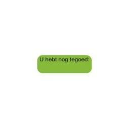 Blockland Strooketiket u hebt nog tegoed 30 x 10 mm 1000st