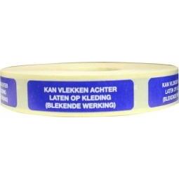 Blockland Strooketiket vlekken op kleding 44 x 11mm 1st