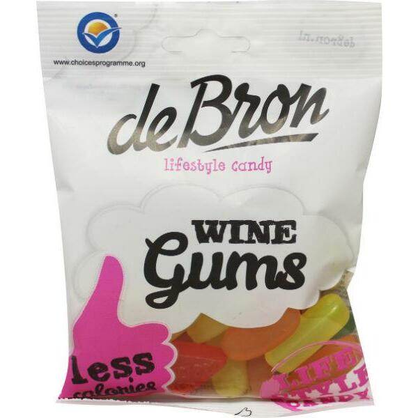 De Bron Winegums English suikervrij 100g