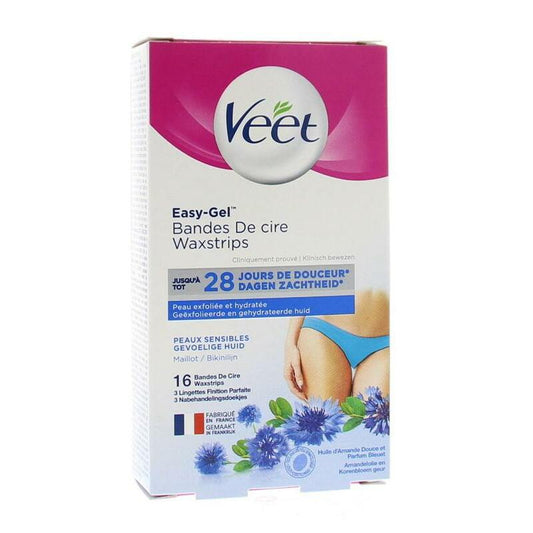 Veet Koude waxstrips gevoelige huid 16st