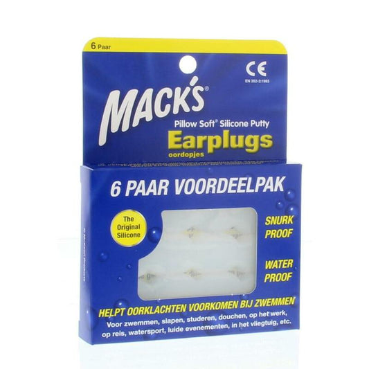 Macks Earplugs 6paar