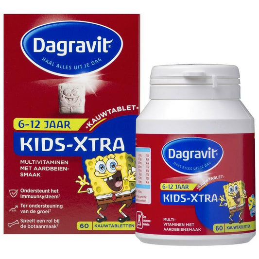Dagravit Multi kids aardbei 6-12 jaar 60kt