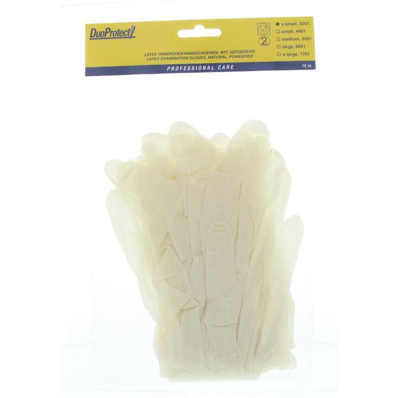 Duoprotect Handschoen latex extra small 10st