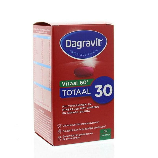 Dagravit Totaal 30 vitaal 60+ 60tb