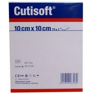 Cutisoft Vliescompressen steriel 10 x 10 cm 6 laags 75st
