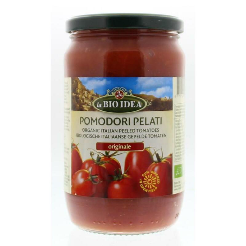 Bioidea Tomaten gepeld (glas) bio 660g