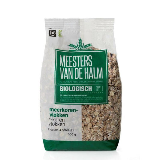 De Halm 4-Korenvlokken bio 500g