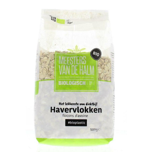 De Halm Havervlokken grof bio 500g