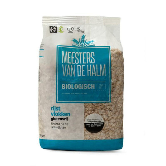 De Halm Rijstvlokken bio 500g