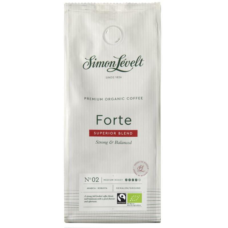 Simon Levelt Cafe organico forte snelfilter bio 250g