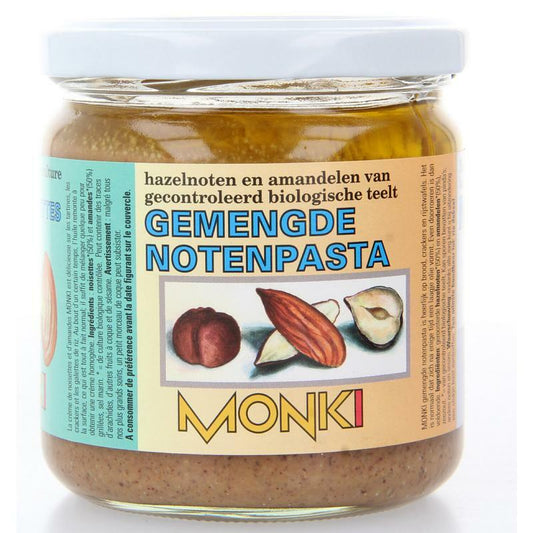 Monki Gemengde notenpasta met zout eko bio 330g