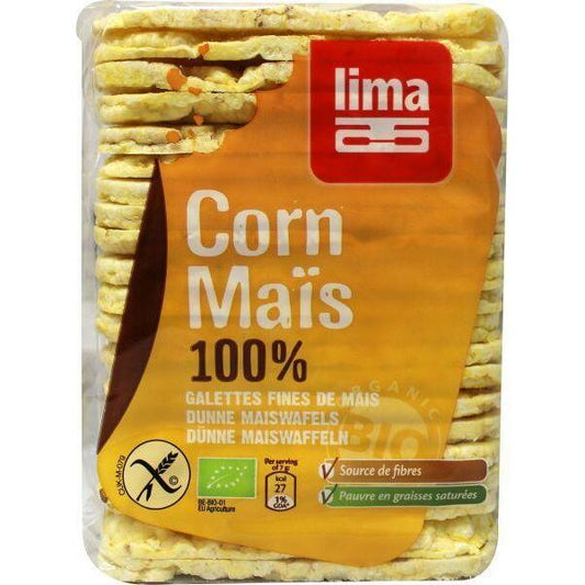 Lima Maiswafels dun rechthoek bio 140g