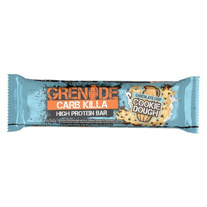 Grenade High proteine reep chocolate chip cookie dough 60g