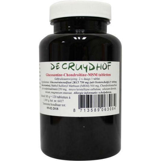 Cruydhof Glucosamine chondroitine MSM 120tb