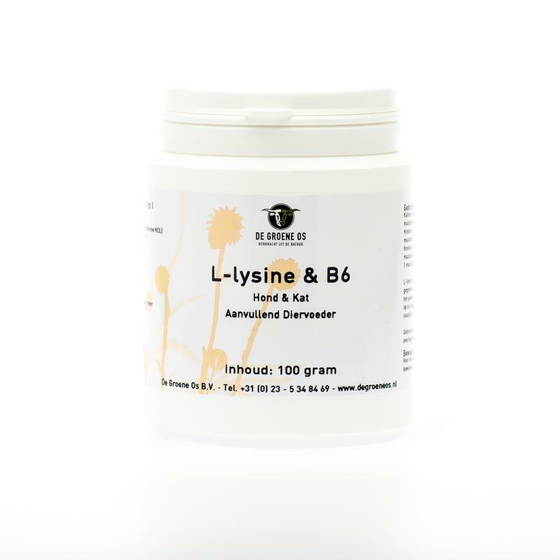 Groene Os L-Lysine en Vitamine B6 hond/kat 100g