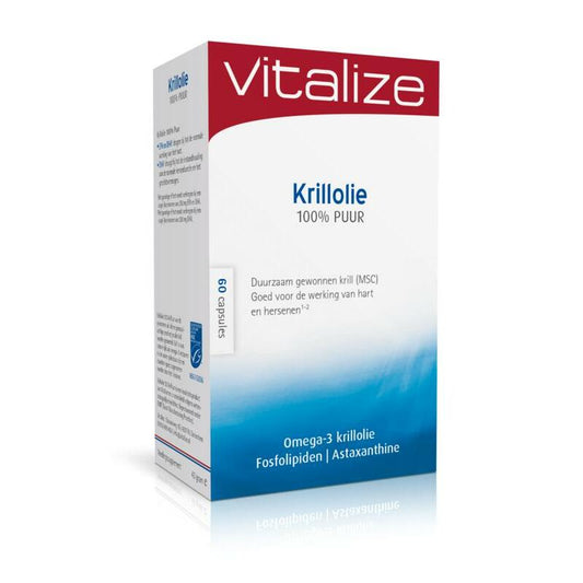 Vitalize Krillolie 100% puur (MSC) 60ca
