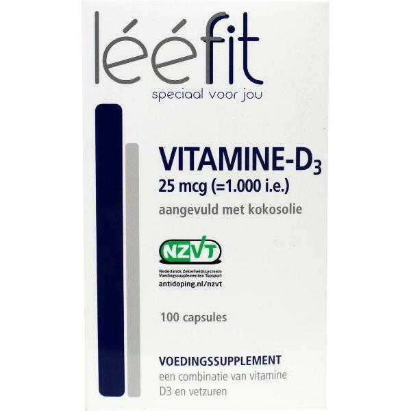 Leefit Vitamine D3 25 mcg 100ca