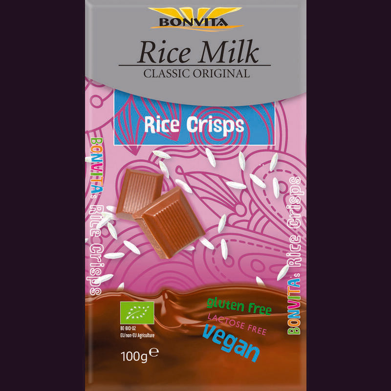 Bonvita Rijstmelk chocolade rice crispy bio 100g