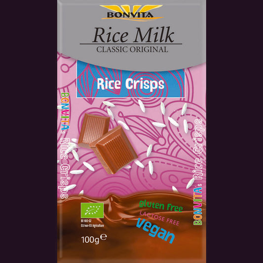 Bonvita Rijstmelk chocolade rice crispy bio 100g