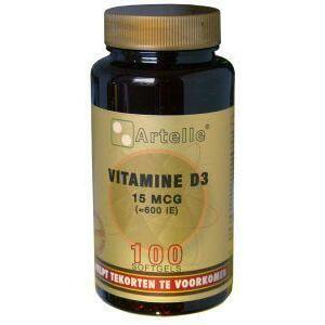 Artelle Vitamine D3 15 mcg 100ca