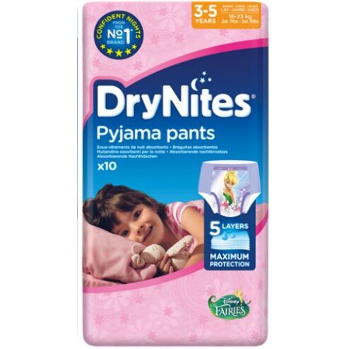 Huggies Drynites girl 3-5 jaar 10st