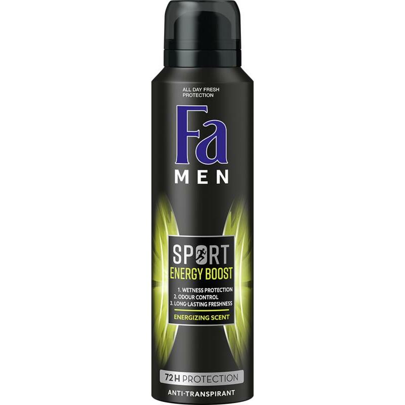 FA Men deodorant spray sport double power boost 150ml