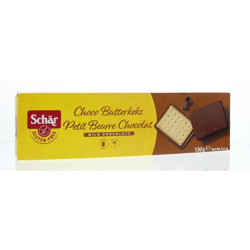 Dr Schar Butterkeks (biscuit) chocolade 130g