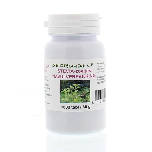 Cruydhof Stevia extract zoetjes navulling 1000tb