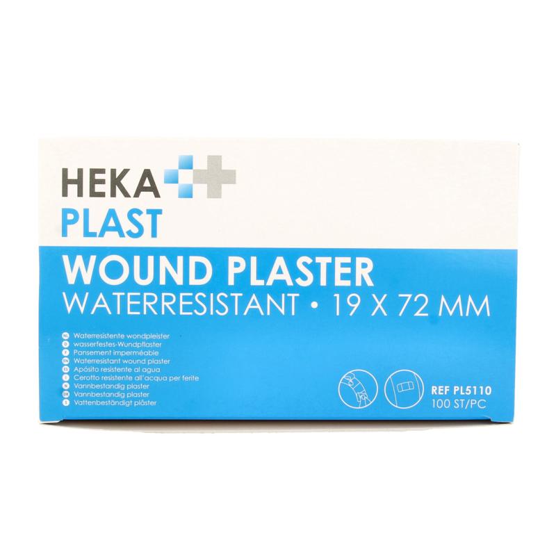 Hekaplast Pleister water resistent 19 x 72 100st