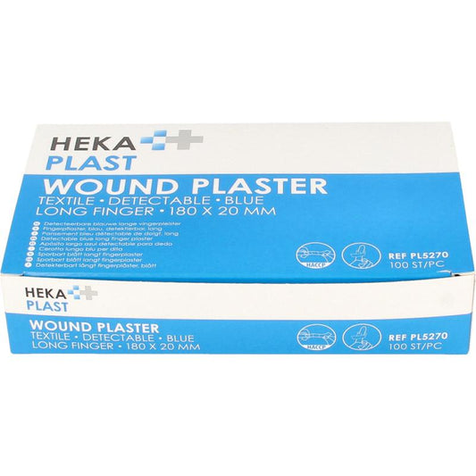Hekaplast Vingerpleister detectable 180 x 20 haccp 100st