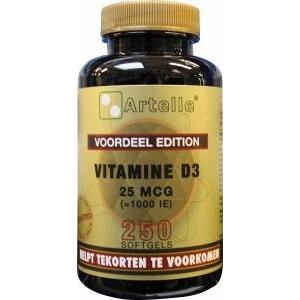 Artelle Vitamine D3 25 mcg 250sft