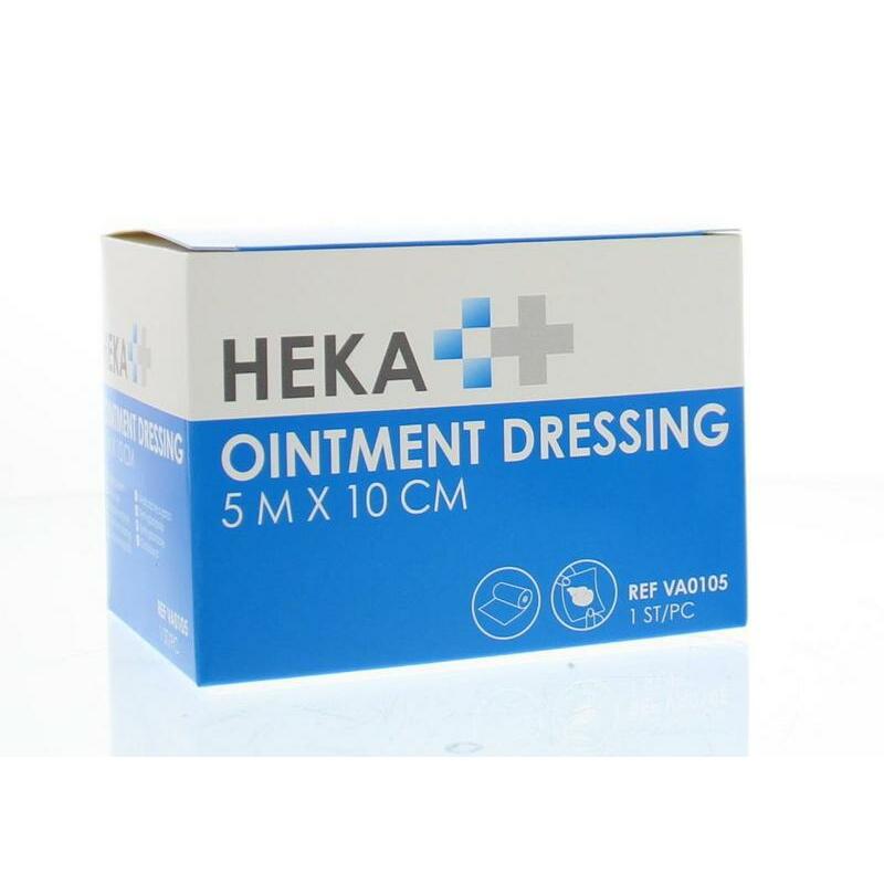 Heka Ointment dressing / Engels pluksel 5 m x 10 cm 1st