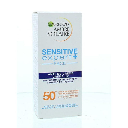 Garnier Ambre solaire sensitive face cream SPF50 50ml