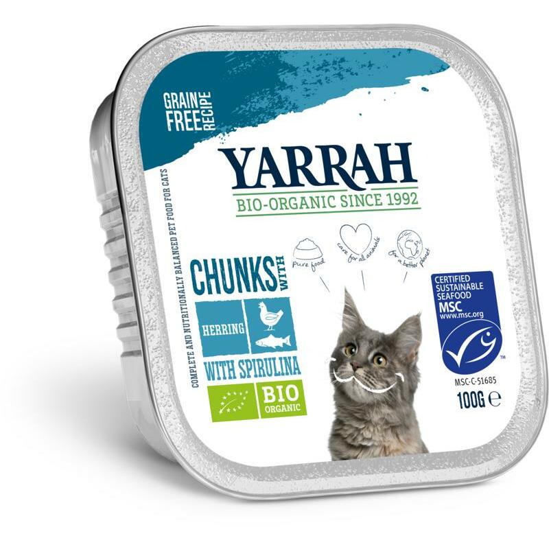 Yarrah Kat alucup chunks met vis bio 100g