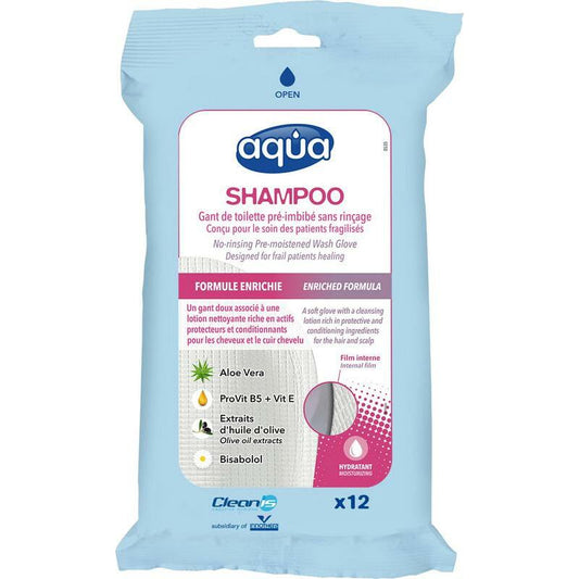 Aqua Washandjes shampoo 12st