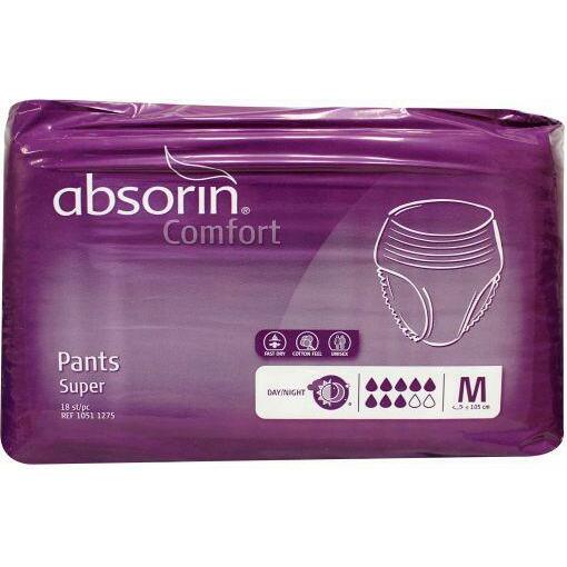 Absorin Comfort pants super Medium tot 105 cm 18st
