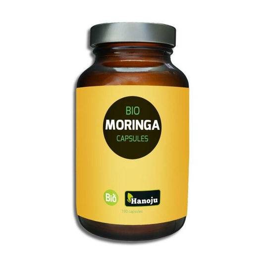 Hanoju Moringa oleifera heelblad 350 mg bio 180ca