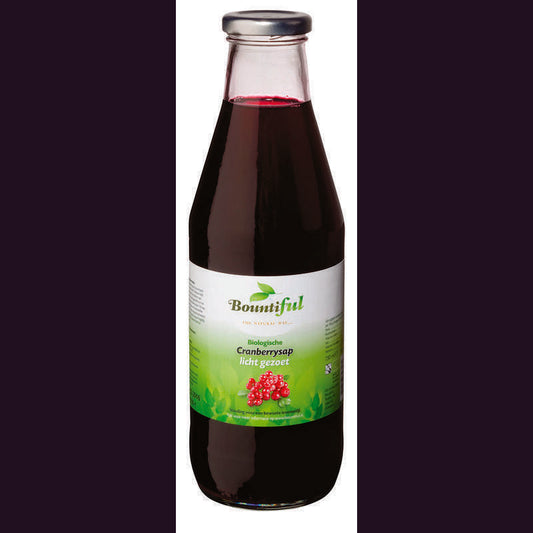 Bountiful Cranberry sap gezoet bio 750ml