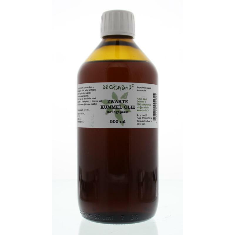 Cruydhof Zwarte kummel olie koudgeperst 500ml