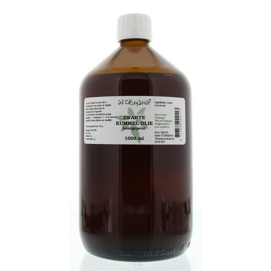 Cruydhof Zwarte kummel olie koudgeperst 1000ml