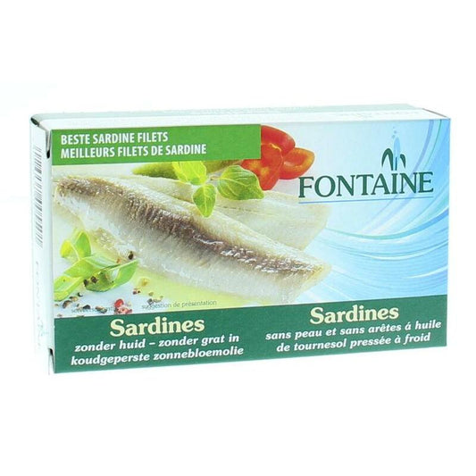 Fontaine Sardines zonder huid en graat 120g