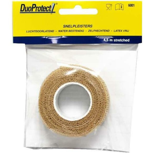 Duoprotect Snelpleisters huidskleur 4.5 meter 1st
