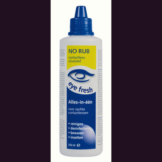 Eyefresh No rub alles in een vloeistof zachte lenzen 240ml