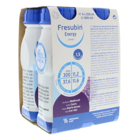 Fresubin Energy drink cassis 200ml 4st