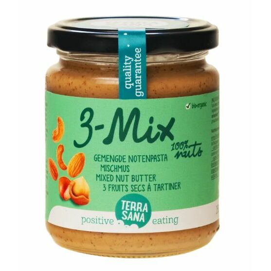Terrasana 3 mix notenpasta zonder pinda bio 250g